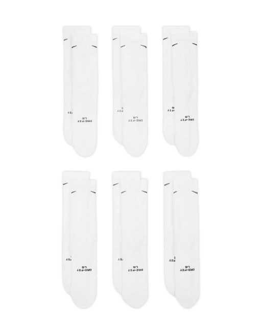 Nike Everyday Plus 6-pack crew socks in white, 3 of 3