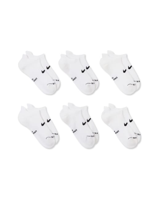 Nike Everyday Plus 6 pack sneaker socks in white, 4 of 4