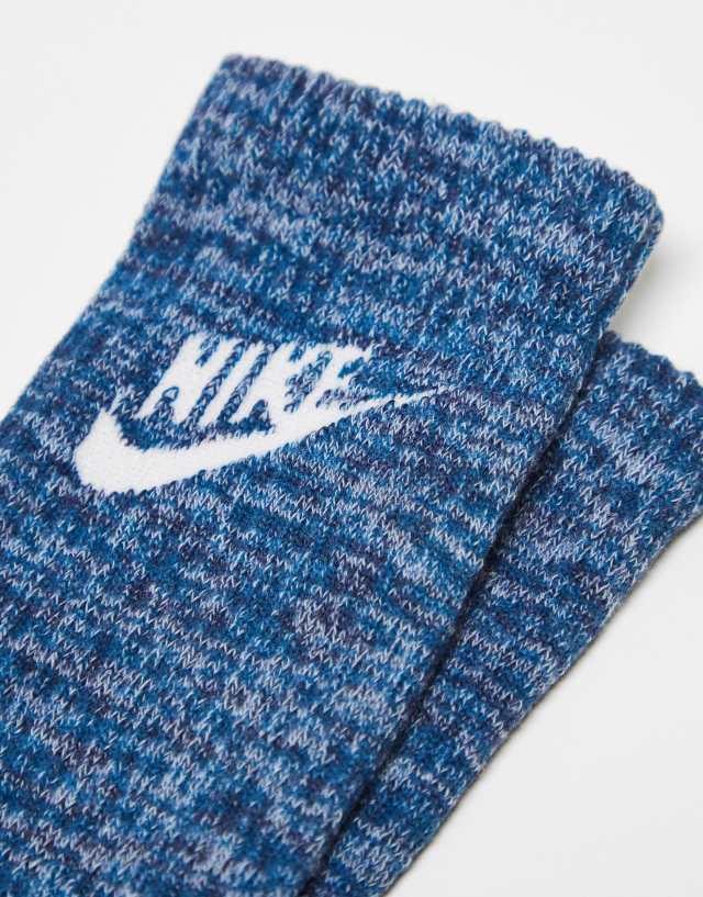 Nike everyday plus cushion crew socks in blue