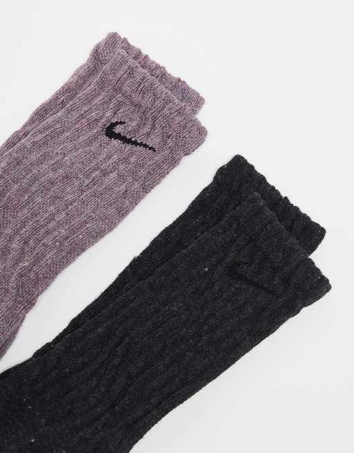 Black and purple nike socks hotsell