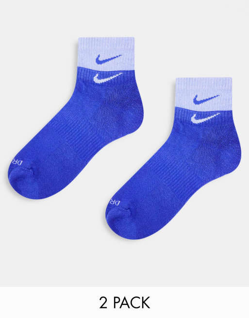 Cushioned Socks | Comfy Quarter Crew | Seaside Blue