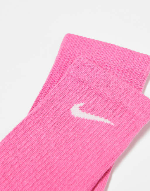 Nike Everyday Plus Cushioned 3 pack crew socks in light green