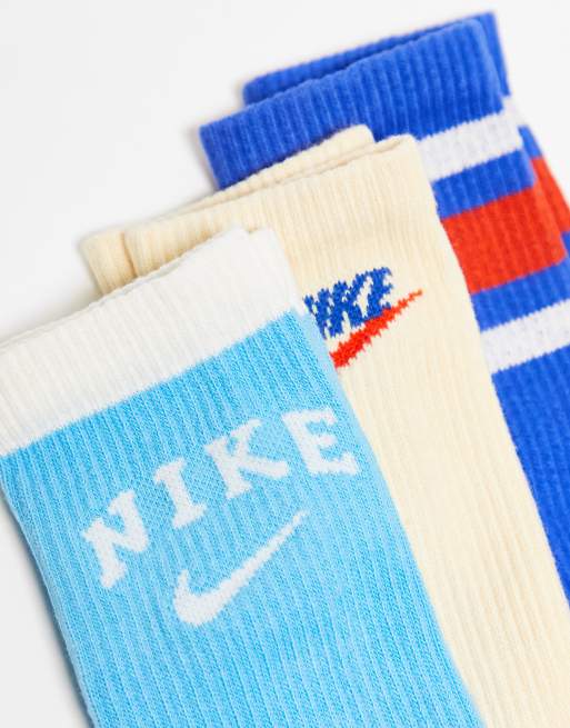 Nike Everyday Plus Cushioned 3 pack crew socks in multi ASOS