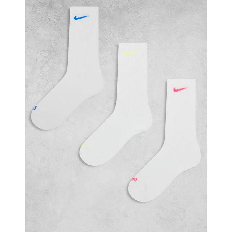 W Face 3-Pack Socks (ホワイト,ネイビー,グリーン) Socks - White/forest green - Men | H&M US