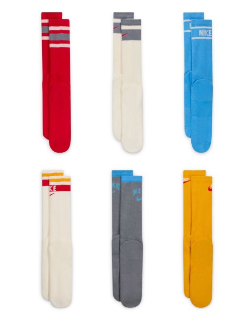 Nike Everyday Plus Cushioned 6 pack crew socks in multi, 4 of 4