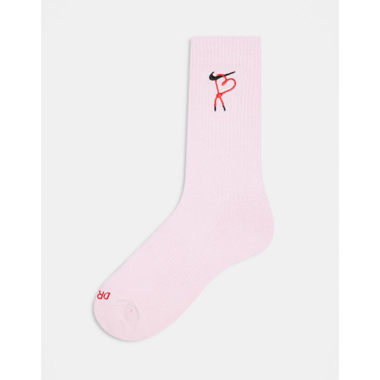【Nike】Everyday Plus Socks Pink White ★韓国大人気★追跡付 Nike】Everyday Plus Socks Pink White ☆韓国大人気☆追跡付