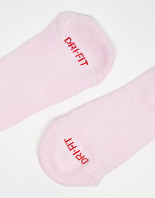 Nike Everyday Plus Cushioned V-Day crew socks in pink