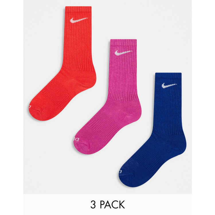 Neon pink best sale nike socks