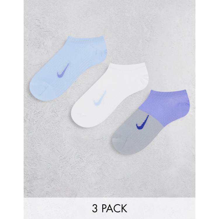 Nike Everyday Plus 6 Pack Ankle Socks - Black - Large