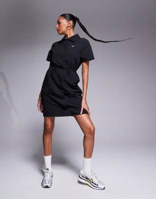nike everything woven dress in black