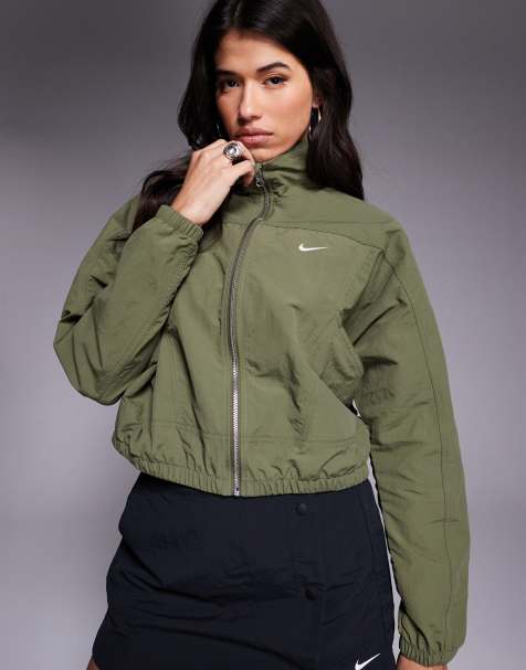 Nike Everything woven track jacket in khaki green - view 1