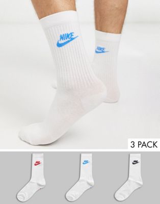Nike Evry Essential 3 pack socks in white