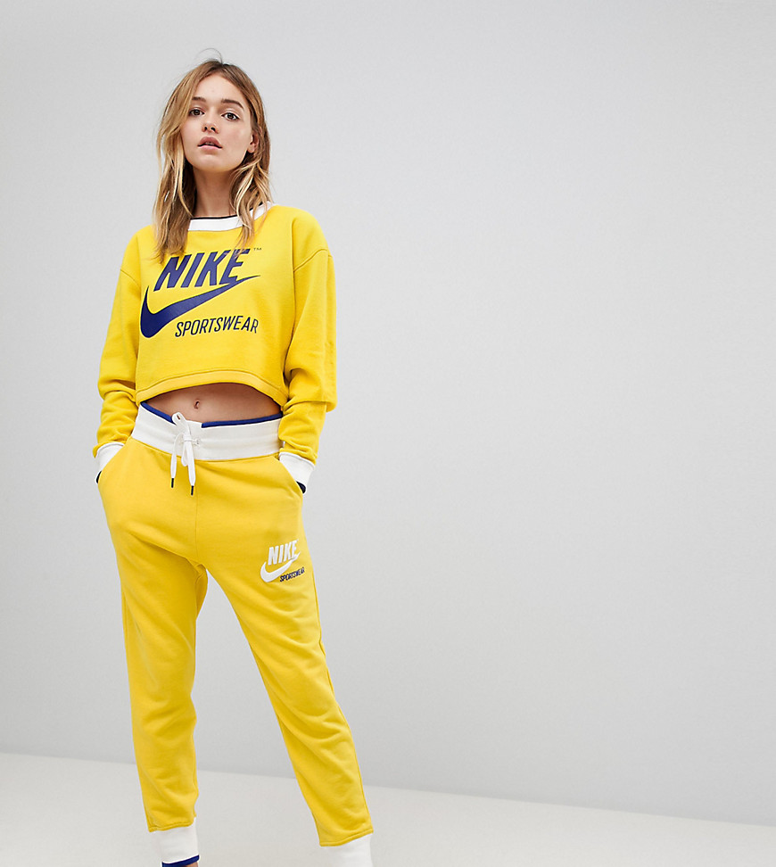 Nike Exclusive To ASOS Archive Joggers In Yellow