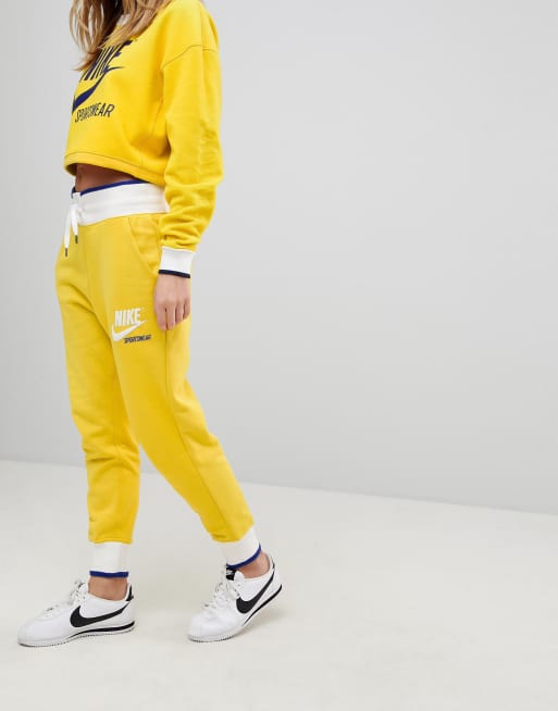 Nike Exclusive To ASOS Archive Joggers In Yellow