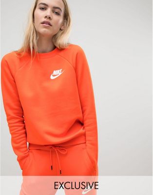 nike orange hoodie women's