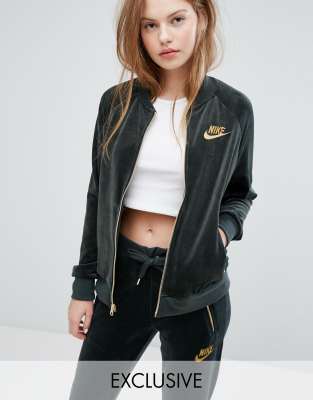 nike women's velour jacket