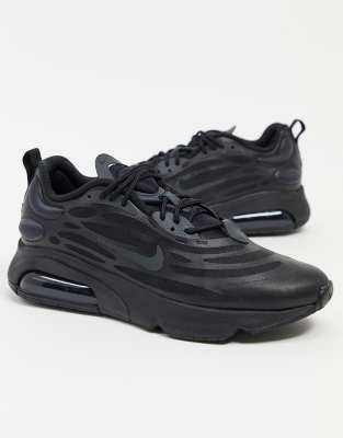 black nike trainers asos