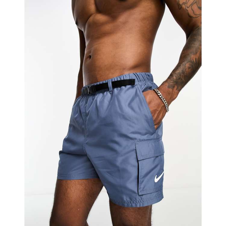 送料無料★NIKE SWIMカーゴ 5\" バリショーツ水着DARK GREY NIKE】ナイキ カーゴ Swim スウッシュ ハーフパンツ ※送料込