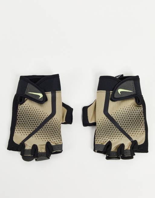 Nike Extreme mens fitness gloves in stone ASOS