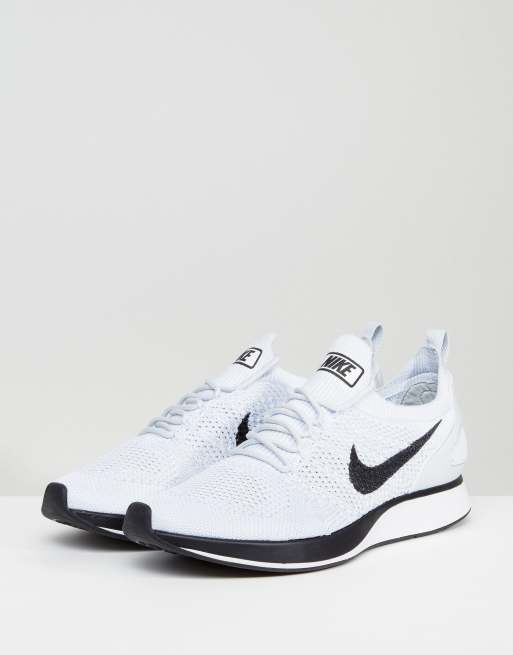 Nike flyknit racer clearance bianche