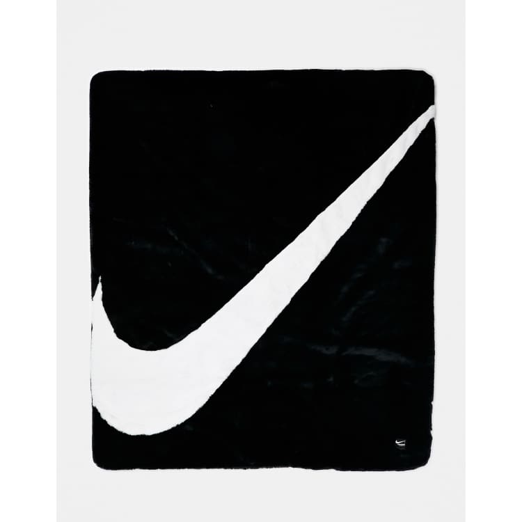 Nike swoosh faux online fur blanket