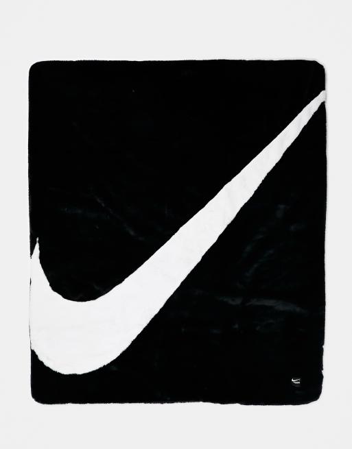 Nike Faux Fur blanket in black and white | ASOS