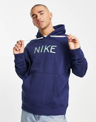 Neverless - Felpa con Cappuccio - Uomo Anker Wasser Navy
