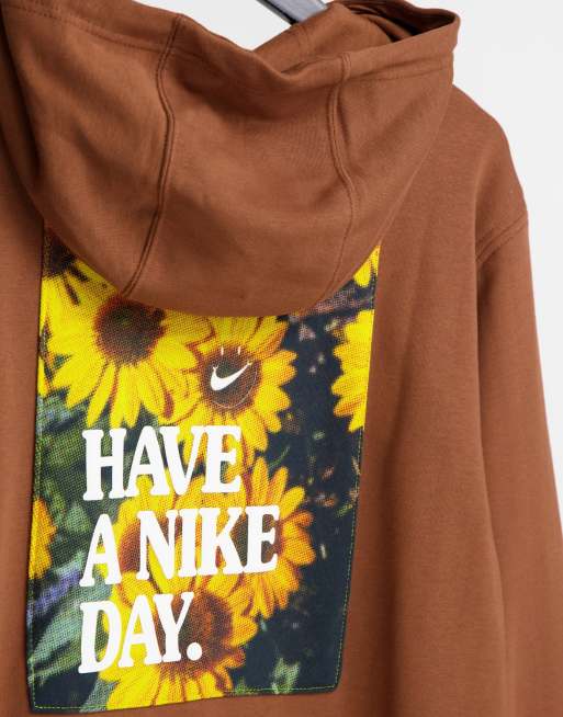 Felpa nike store con fiori