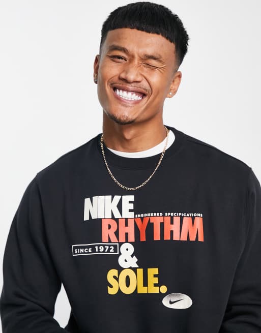 Nike - Felpa in pile con scritta 