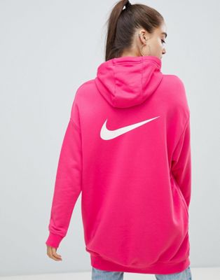 Nike - Felpa lunga rosa con cappuccio | ASOS