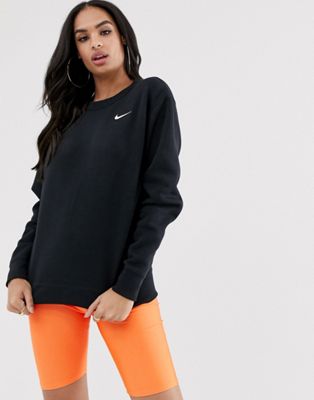 Nike - Felpa oversize nera con logo piccolo | ASOS