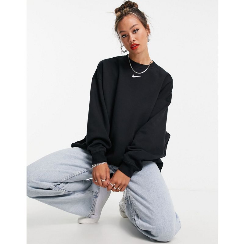 Donna Abbigliamento da casa Nike - Tuta oversize nera con piccolo logo