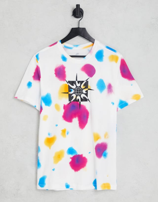 Nike Festival all over print t-shirt in white