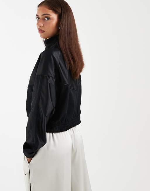 Nike Festival cropped full zip jacket in black , 3 of 4