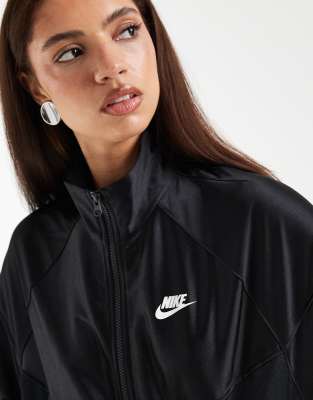 Nike Festival cropped full zip jacket in black | ASOS