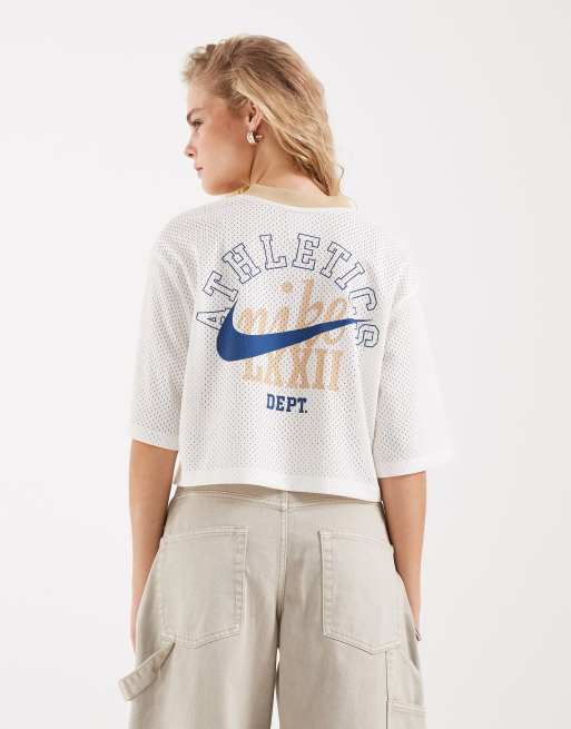 Nike Festival cropped jersey in beige , 2 of 4