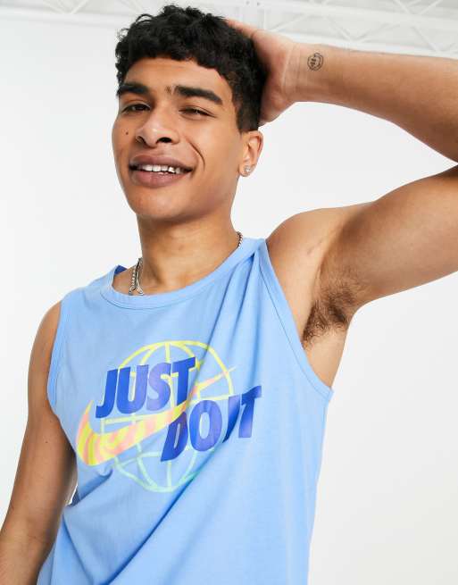 Nike blue shop tank top