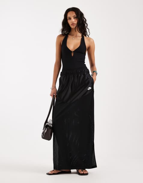 Nike Festival maxi skirt in black 