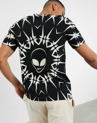 t shirt met alien logo