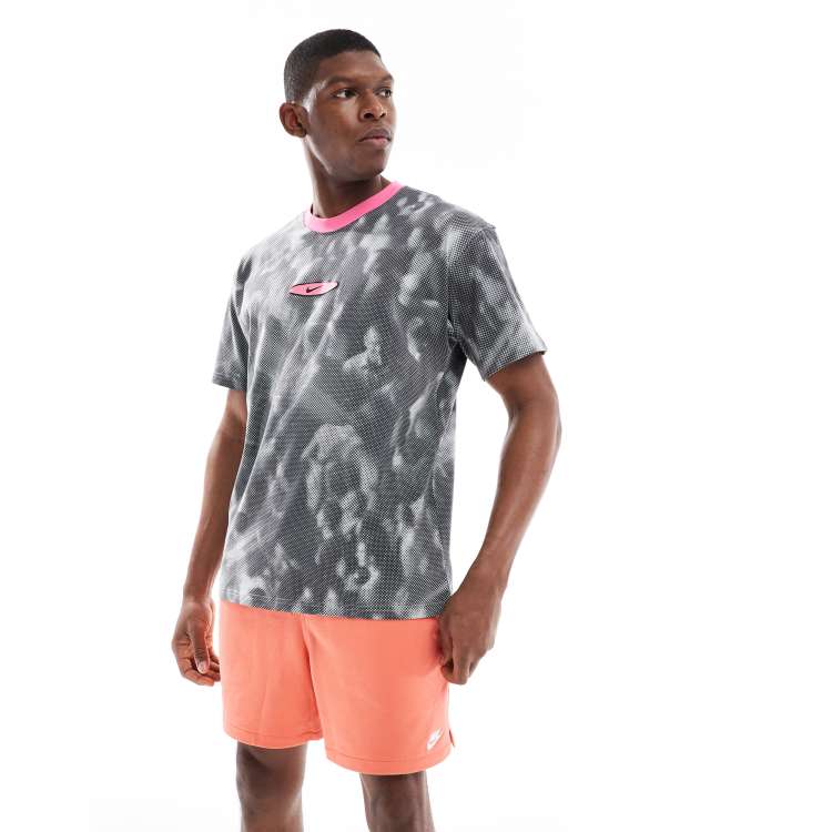 【neith.tokyo】Rose Studs T-shirtsグレー Nike Festival tie dye T-shirt in gray and pink | ASOS