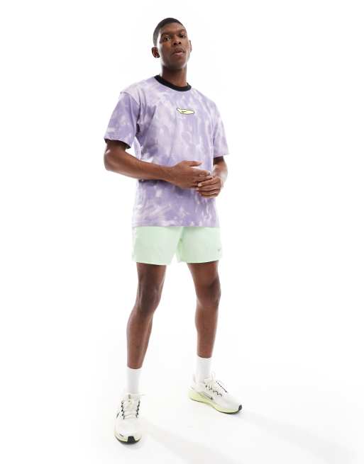 Nike Festival tie dye T-shirt in purple and white