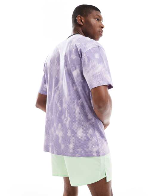 Nike Festival tie dye T-shirt in purple and white, 3 of 4
