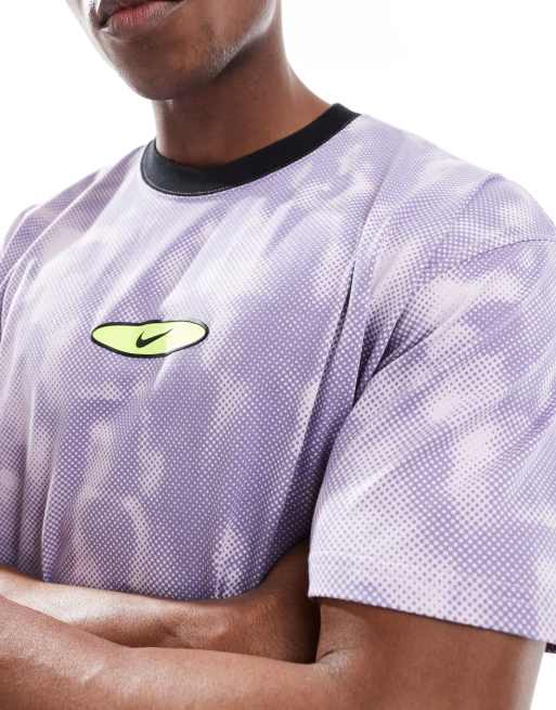 Nike Festival tie dye T-shirt in purple and white