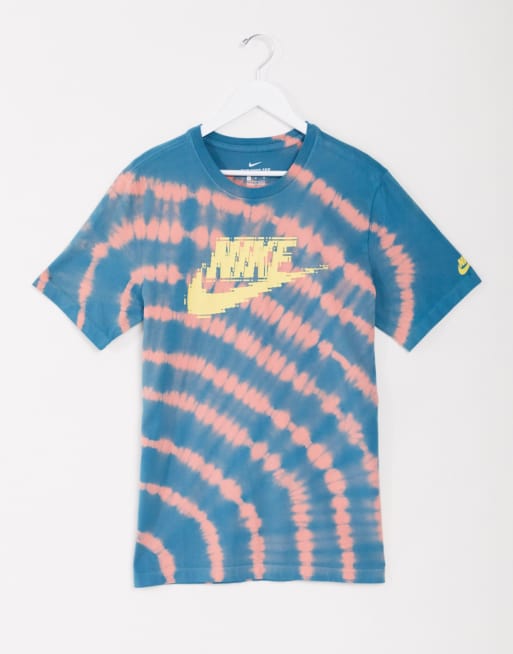 Nike festival tie dye t shirt in turquoise ASOS