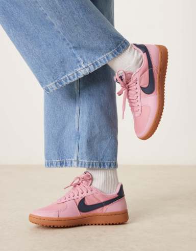 Nike - Field General - Baskets - Rose et bleu marine
