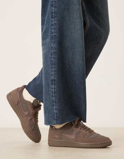 Nike Field General quilted trainers in brown