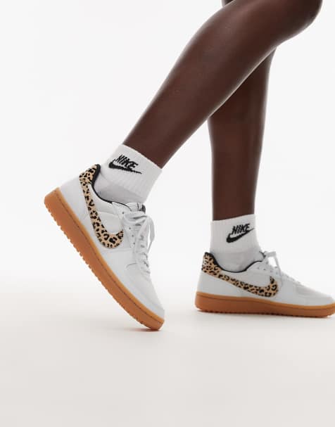Nike Field General SE trainers in white and leopard - view 1