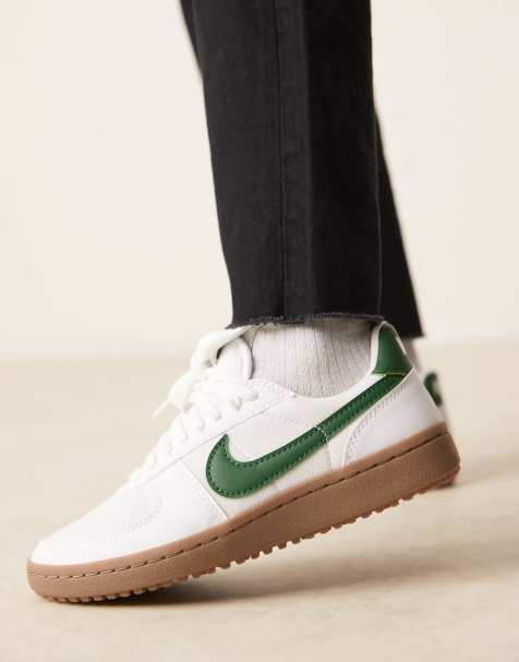 Nike – Field General – Sneaker in Weiß und Grün - view 1