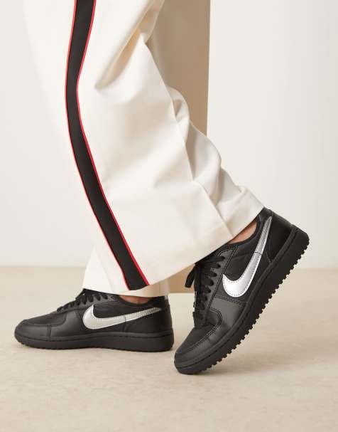 Nike Field General sneakers in black and silver - view 1