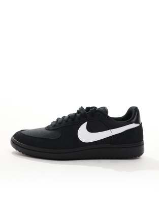 Nike Field General Sneakers In Black Suede And Fabric In Black